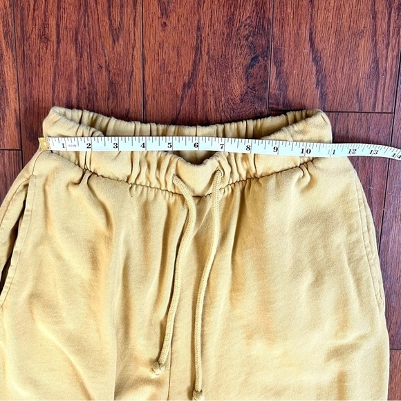 Zara Cargo Green Sheen Wide Leg High Waisted Plush Cotton Sweatpants Small - Picture 11 of 16